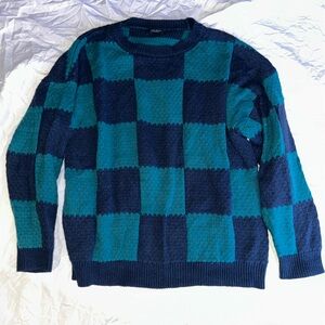 Target checkered print sweater